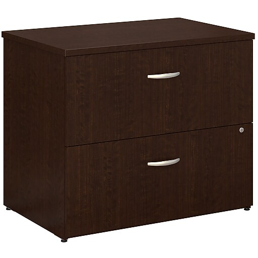 Bush Business Furniture Easy Office Lateral File Mocha Cherry
