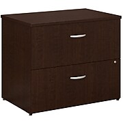 Bush Business Furniture Office in an Hour Lateral File Cabinet, Mocha Cherry (OIAH011MRSU)
