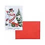 DesignWorks Ink Snowman Holiday Cards, 5 x 7, Assorted Colors, 24 Cards/Box (THC57V-103ST)~#|#~sp322368862_sc7