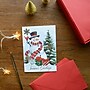 DesignWorks Ink Snowman Holiday Cards, 5 x 7, Assorted Colors, 24 Cards/Box (THC57V-103ST)~#|#~sp322368864_sc7