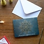 DesignWorks Ink Snowflake Star Holiday Cards, 5 x 7, Assorted Colors, 24 Cards/Box (THC57V-100ST)~#|#~sp322368940_sc7