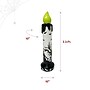 Haunted Hill Farm 3.3-Ft. LED Flicker Wick Halloween Candle Blow Mold, Indoors & Covered Outdoors, Plug-in (HH040BMCNDL-GRN)~#|#~sp322714535_sc7