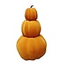 Haunted Hill Farm Flocked 2.4-Ft. Pumpkin Stack with Stakes for Indoors & Covered Outdoors (HH028BMPMP-ORGFL)~#|#~sp322714582_sc7