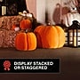Haunted Hill Farm Flocked 2.4-Ft. Pumpkin Stack with Stakes for Indoors & Covered Outdoors (HH028BMPMP-ORGFL)~#|#~sp322714589_sc7