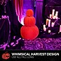 Haunted Hill Farm Flocked 2.4-Ft. Pumpkin Stack with Stakes for Indoors & Covered Outdoors (HH028BMPMP-ORGFL)~#|#~sp322714592_sc7