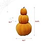 Haunted Hill Farm Flocked 2.4-Ft. Pumpkin Stack with Stakes for Indoors & Covered Outdoors (HH028BMPMP-ORGFL)~#|#~sp322714598_sc7