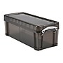 Really Useful Box 6.87 Quart Storage Box with Latching Lid, Plastic, Transparent Smoke (6.5TSMK)~#|#~sp322753223_sc7
