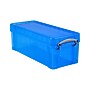 Really Useful Box 6.87 Quart Storage Box with Latching Lid, Plastic, Transparent Blue (6.5 TB)~#|#~sp322753257_sc7