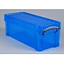 Really Useful Box 6.87 Quart Storage Box with Latching Lid, Plastic, Transparent Blue (6.5 TB)~#|#~sp322753258_sc7