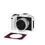 MINOLTA 56 Megapixels Digital Point & Shoot Camera, White w/ Red Faceplate (MND65-WK-R)~#|#~sp322817232_sc7