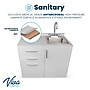 Viva Comfort 36'' H x 36" W Exam Room Medical Cabinet with Right Sink and 24" Right Side Desk, 3 Drawers, Gray (90236-RS-GRY-AO)~#|#~sp322893875_sc7