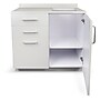 Viva Comfort 36'' H x 36" W Exam Room Medical Cabinet with Right Sink and 24" Right Side Desk, 3 Drawers, Gray (90236-RS-GRY-AO)~#|#~sp322893879_sc7