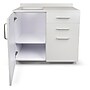 Viva Comfort 36'' H x 36" W Exam Room Medical Cabinet with Left Sink and 24" Right Desk, 3 Drawers, Gray (90236-LS-GRY-AO)~#|#~sp322895031_sc7