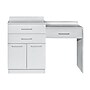 Viva Comfort 36'' H x 24" W Exam Room Medical Cabinet with 24" W Right Side Desk, 2 Door, 2 Drawer, Gray (902-24-GRY-AO)~#|#~sp322895034_sc7
