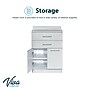 Viva Comfort 36'' H x 24" W Exam Room Medical Cabinet with 24" W Right Side Desk, 2 Door, 2 Drawer, Gray (902-24-GRY-AO)~#|#~sp322895035_sc7