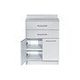Viva Comfort 36'' H x 24" W Exam Room Medical Cabinet with 24" W Right Side Desk, 2 Door, 2 Drawer, Gray (902-24-GRY-AO)~#|#~sp322895040_sc7
