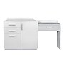 Viva Comfort 36'' H x 36" W Exam Room Medical Cabinet with 24" Right Side Desk, 3 Drawers, Gray (90236-NS-GRY-AO)~#|#~sp322895072_sc7