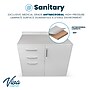 Viva Comfort 36'' H x 36" W Exam Room Medical Cabinet with 24" Right Side Desk, 3 Drawers, Gray (90236-NS-GRY-AO)~#|#~sp322895074_sc7