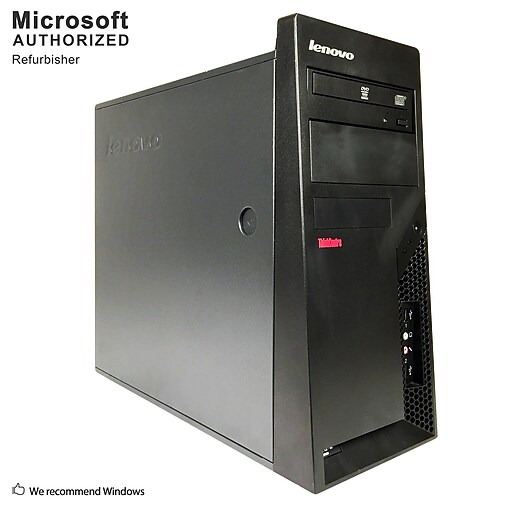 Shop Staples for Lenovo ThinkCentre M57 Desktop Computer, Intel Core 2