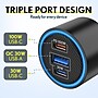 Overtime 4-Piece Charging Kit, 100W GaN3 Wall Charger, 130W Triple-Port Car Charger, Two 6 ft. 100W USB-C Cables (OCTW49A60BD1)~#|#~sp323285123_sc7