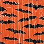 Beistle Halloween Bat Plastic Fringe Curtains, Black/Orange, 2/Pack (00575)~#|#~sp323286209_sc7