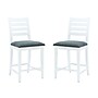 Linon Home Decor Products Flynn Counter Stool, White/Gray, 2-Pieces (AC1600WHT02ASU)~#|#~sp323287988_sc7