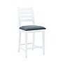 Linon Home Decor Products Flynn Counter Stool, White/Gray, 2-Pieces (AC1600WHT02ASU)~#|#~sp323287989_sc7