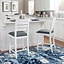 Linon Home Decor Products Flynn Counter Stool, White/Gray, 2-Pieces (AC1600WHT02ASU)~#|#~sp323287992_sc7
