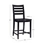 Linon Home Decor Products Flynn Counter Stool, Black, 2-Pieces (AC160BLK02ASU)~#|#~sp323288000_sc7