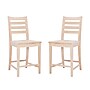 Linon Home Decor Products Flynn Counter Stool, Unfinished, 2-Pieces (AC160UNFIN02ASU)~#|#~sp323288051_sc7