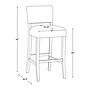 Linon Home Decor Products Koda Barstool, Blue, 2-Pieces (AC1825BLU02ASU)~#|#~sp323288081_sc7