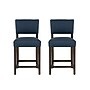 Linon Home Decor Products Koda Counter Stool, Blue, 2-Pieces (AC1826BLU02ASU)~#|#~sp323288085_sc7