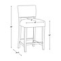Linon Home Decor Products Koda Counter Stool, Blue, 2-Pieces (AC1826BLU02ASU)~#|#~sp323288088_sc7