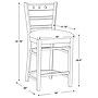 Linon Home Decor Products Darby Counter Stool, Brown, 2-Pieces (AC1857BRN02ASU)~#|#~sp323288107_sc7