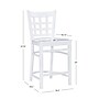 Linon Home Decor Products Lola Counter Stool, White, 2/Set (AC204WHT02ASU)~#|#~sp323288126_sc7