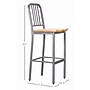 Linon Home Decor Products Frazier Barstool, Silver, 2-Pieces (ACMB6000-02)~#|#~sp323288144_sc7