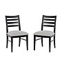 Linon Home Décor Products Flynn Side Chair, Black, 2/Set (AC2196BLK02ASU)~#|#~sp323288147_sc7