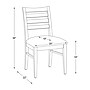 Linon Home Décor Products Flynn Side Chair, Black, 2/Set (AC2196BLK02ASU)~#|#~sp323288151_sc7