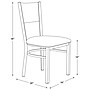 Linon Home Décor Products Elmer Side Chair, Brown, 2/Set (ACMC6039-02)~#|#~sp323288169_sc7