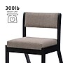 Linon Home Decor Products Callum 2 Position Sled Base Chair, Black (AC157BLKSTN01AS)~#|#~sp323288177_sc7