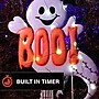 Haunted Hill Farm 2-Ft. LED Boo! Ghost Stake Sign, Indoor & Covered Outdoor, Battery Operated, White (HHMT024GHOST-WHT)~#|#~sp323363672_sc7