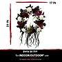 Haunted Hill Farm 2-Ft. Halloween Wreath with Skulls, Fall Flowers, and Vines, Indoor & Covered Outdoor, Multi (HHWTHSKL-2)~#|#~sp323423441_sc7