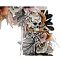 Haunted Hill Farm 1.8-Ft. Gothic Skull Wreath with Multicolor Flowers, Indoor or Covered Outdoor (HHWRTHSKL-7)~#|#~sp323423456_sc7