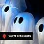 Haunted Hill Farm 2-Ft. Lighted Ghost Wreath, Indoors & Covered Outdoors, Battery Operated, White/Black (HHWRTHGHOST-1WHT)~#|#~sp323423464_sc7