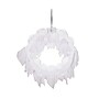 Haunted Hill Farm 2-Ft. Lighted Ghost Wreath, Indoors & Covered Outdoors, Battery Operated, White/Black (HHWRTHGHOST-1WHT)~#|#~sp323423467_sc7