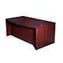 Boss Office Products Laminate Collection 71"W Bow Front Desk Shell, Mahogany (N189-M)~#|#~sp323423831_sc7