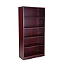 Boss Office Products 65.5"H 5-Shelf Bookcase, Mahogany (N158-M)~#|#~sp323423837_sc7