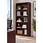 Boss Office Products 65.5"H 5-Shelf Bookcase, Mahogany (N158-M)~#|#~sp323423838_sc7