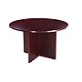 Boss Office Products 42" Round Conference Table, Mahogany (N127-M)~#|#~sp323423904_sc7