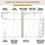 2027 Excello Brands 9.3" x 11" Weekly & Monthly Planner, Paperboard Cover, Teal Floral (ESPRO-DLX-CY27-8511-17)~#|#~sp323658167_sc7